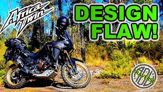 AFRICATWIN CRF1000L heel guard issue SOLVED [upl. by Ayifa]