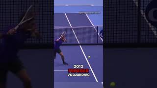 Best Federer VS Djokovic point from every year [upl. by Odysseus248]