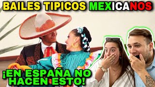 🇪🇸 ESPAÑOLES REACCIONAN a BAILES TÍPICOS MEXICANOS 🇲🇽 en España no hacen esto 😱 [upl. by Anirtik699]