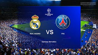 Real Madrid vs PSG  Full Match  Champions League 2022 UCL  Messi Mbappe vs Real Madrid  PES 2021 [upl. by Attennaj104]