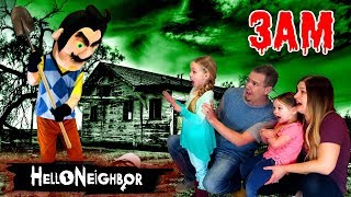 HELLO NEIGHBOR in Real Life at 3AM Hello Neighbor in the Dark OMG So Creepy Part 3 [upl. by Alram750]