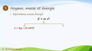 Révision de Noyaux masse et énergie [upl. by Zandt611]