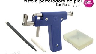 Pistola Ear Piercing Gun para perforar Orejas Ombligo aretes pendientes  aPreciosdeRemate [upl. by Artnoed]