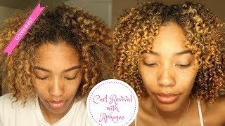 Curl Revival Aphogee Two Step Protein Treatment  Curlific Line Review  Giveaway [upl. by Rica]