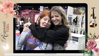 Rozanna Weinberger founder of Rozannas Violins meets Lindsey Stirling at NAMM 2024 [upl. by Nahsab417]