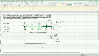 FIN3403 Variable growth rate stock valuation [upl. by Schertz782]