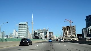 Toronto Skyline From The Gardiner Expressway [upl. by Assilrac]