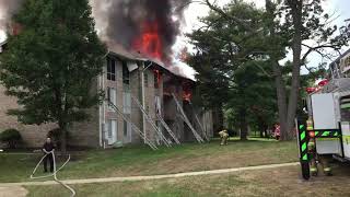 2nd Alarm Fire in Greenbelt On July 27 2018 PGFD [upl. by Elton]