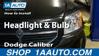 How to Replace Headlight 0712 Dodge Caliber [upl. by Ettelrac]