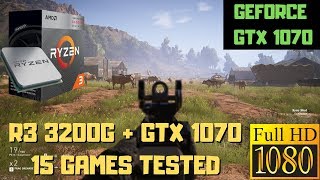 Ryzen 3 3200g GTX 1070  Gaming Benchmarks  15 Games Tested [upl. by Liborio831]