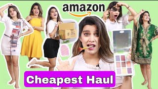 AMAZONs Cheapest Haul  Kitchen  Makeup  Clothing  Super Style Tips [upl. by Eachelle629]