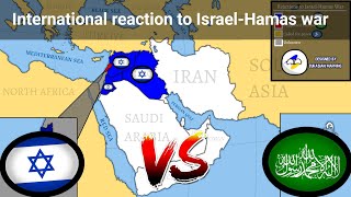 International reaction to IsraelHamas war [upl. by Joni998]