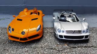 MERCEDES SLR STIRLING MOSS vs CLK GTR Roadster 118 [upl. by Sellma]