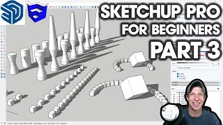 Getting Started in SketchUp Pro Part 3  Copies Arrays and Components Dont Miss This [upl. by Icul661]