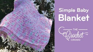 Beginner Soft Solid Granny Crochet Simple Baby Blanket [upl. by Broucek]