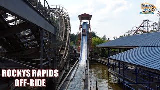 Rockys Rapids OffRide Footage Indiana Beach Arrow Dynamics Log Flume  NonCopyright [upl. by Nohsed]