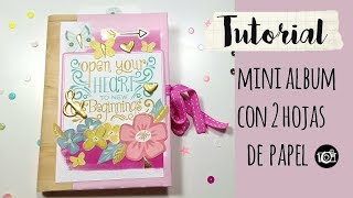 TUTORIAL Mini Album colección Turn The Page Paige Evans [upl. by Gemma932]