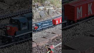 The Southern Pacific MKT special travels the garden scale mainline model garden train texas fun [upl. by Dleifniw]