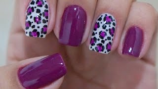 Unhas Decoradas de Oncinha Fáceis de Fazer Manual Bela e Simples [upl. by Annayt]