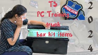 TS PC Training trunk box kit 2024 tslprb vlog telanganapolice [upl. by Nosnhoj813]