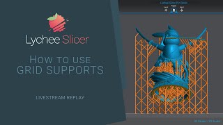 Discover a new way of supporting your 3d models  the grid supports   Lychee Slicer [upl. by Keel903]