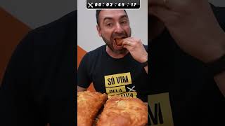 Ninguém NUNCA comeu essa PIZZA FRITA de 1KG 👹 shorts [upl. by Auhsej]