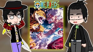 👒 Past warlords react Luffy  Gacha Club  One piece react 👒 Part 2 [upl. by Georglana]