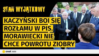 Kaczyński boi się rozłamu w PiS Morawiecki nie chce powrotu Ziobry Koalicja ma już swoje TKM [upl. by Eitsyrhc]