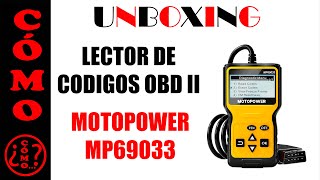 UNBOXING  Lector de códigos de error OBD2🚕  MOTOPOWER MP69033 [upl. by Trudnak109]