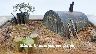 Building a miniature diorama from scratch out of a plastic cup and some junk [upl. by Einahets]