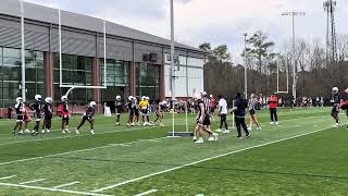 Auburn WRs go through Day 1 of 2024 spring practice [upl. by Johansen]