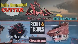 Skull and Bones ☠️ Fully Upgraded Cutter ⛵ [upl. by Annauqal]