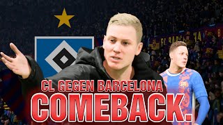 Comeback  CL gegen Barcelona  EAFC 24 HSV KARRIERE [upl. by Nnaecyoj]