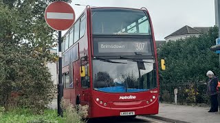 Full Route Visual 307 Brimsdown  Barnet Hospital LK60AFE TE1080 Metroline Enviro 400 [upl. by Heidt]