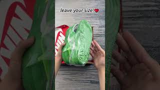 air force 1 green sliver yellowleave your sizeshort sneakerhead unboxing getmyplug [upl. by Haiel]