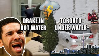 Drakes Mansion Flooded Torontos Torrential Downpour [upl. by Heman]