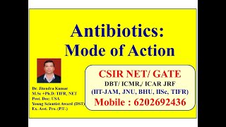 Antibiotic and Mode of Action  Video lecture by Dr Jitendra Kumar [upl. by Boeschen]