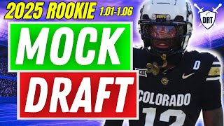 Dynasty Rookie Mock Draft AMAZING CLASS 101106  2025 Dynasty Fantasy Football [upl. by Esele930]