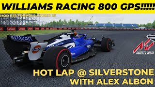 Assetto Corsa Williams RacingMercedes FW45  Silverstone with Alex Albon • 800 GP Livery [upl. by Aeht175]