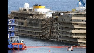 Encuentran restos humanos dentro del crucero Costa Concordia [upl. by Saltzman195]