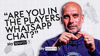 Pep Guardiola answers 13 questions youve ALWAYS wanted to ask a Premier League manager  Unpacked [upl. by Leumas]