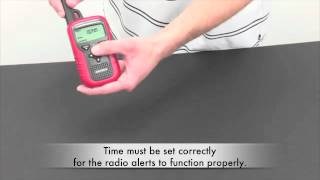 Setup the AcuRite Portable Weather Alert NOAA Radio with SAME [upl. by Noicpesnoc]