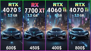 RTX 4070 Ti vs RTX 4070 SUPER vs RX 7700 XT vs RTX 4060 Ti Test in 50 games at 1440P [upl. by Ahsienom]