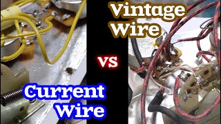 Current Wire vs Vintage Wire  Guitar Assembly [upl. by Tupler]