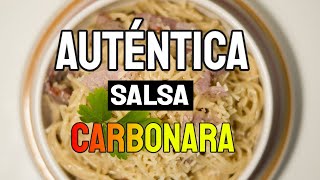 🥇Auténtica SALSA CARBONARA sin nata ✅Recetas fáciles y rápidas [upl. by Beaumont]