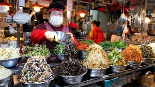 40년 전통 비빔밥으로 광장시장을 평정한 역대급 장인 깔끔하고 정갈한 비빔밥 칼국수 손만두 Delicious Bibimbap – Korean Street Food [upl. by Weslee255]