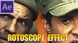 Rotoscoping Effect  in AE  Ps  TUTORIAL [upl. by Remos]