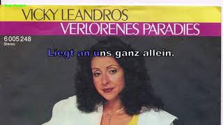 Vicky Leandros  Verlorenes Paradies Instrumental BV Lyrics Karaoke [upl. by Kraska723]