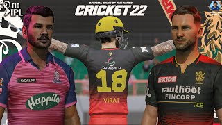 Last Ball Finish  Rajasthan Royals vs Royal Challengers Bangalore  Cricket 22 T10 IPL 2023 4 [upl. by Woermer]