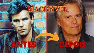 MACGYVER PROFISSÃO PERIGO VEJA O ANTES E DEPOIS E O QUE ACONTECEU COM OS ATORES DA SERIE [upl. by Naoh549]